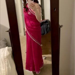 Pink Saree